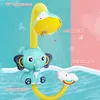 Ensembles de douche de salle de bain éléphant bébé tête de bain pompes à eau et rinceur de bec de coffre pour bébés nés TRYC889