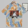 Mushoku Tensei T-shirt Stampa Moda Manica corta Girocollo Tie Dye Anime Top Y0809