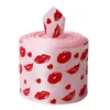 NUOVO Nastro regalo decorativo colorato 5 metri Nastro di raso di poliestere Love Lips Rose Love Stampa Nastri di San Valentino Personalizzazione RRE1107