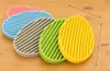 Wholesale Silicone Soap Dishes Bathroom Drainable Tray Dish Pad Shower Bar Holder Saver for kitchen