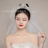 Headpieces 2021 Beautiful Romantic Bride Handmade Pearl Hair Hoop Headdress Integrated Accessories Exquisite Bouffant Wedding