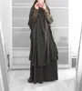 Ramadan Eid modlitwa muzułmańska odzież sukienka kobiety Abaya Jilbab hidżab długa szata Khimar Abayas Islam odzież Niqab Djellaba Burka etniczna