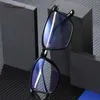 Fashion Square 2020 Optiska glasögon för män Tr90 Högkvalitativ ram Anti Blå Ljuslinser Kvinnor Datorglasögon Y0831