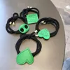 Pinces à cheveux Barrettes Cravate Cuff Anneau vert Élastique Wrap Corde Accessoires EA