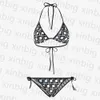 Womens Bikini Swimwear for Women Hot Brand Bathing Beachwear Summer Sexy Lady Suit Letter Flower Multiple Choices F6ih