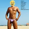 Męskie spodenki 2021 Męskie plaża ciasna niska talia seksowna stroje kąpielowe pływanie gejowskie bikini pół paczki