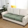 Jacquard Solid Färg Soffa Sittäcke Stretch Elastic Kudde Protector Home Furniture Slipcover Couch 210723