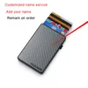 Men & Women Card Holders Wallets Fashion Automatic Aluminium Bank Holders for 6 Business ID Card Case