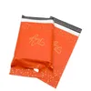 Sac de paquet de colis coloré merci imprimer poly mailer sac express avec poignée en plastique expédition pochette express auto-adhésive GGA4240