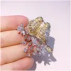 3pcs wedding favor bridesmaid present animal bird diamond es for women brooch pin Colored glaze