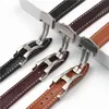 20mm Genuine Leather WatchBand For Omega Watch Strap Seamaster300 DE VILLE AT150 AQUA TERRA 150 Belt Folding Buckle Accessories