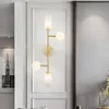 벽 램프 모든 구리 간단한 포스트 - 현대 빛 럭셔리 홍콩 스타일 거실 침실 학습 욕실 개성