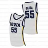 Custom Iowa Hawkeyes College Basketball #55 Garza #10 Joe Wieskamp #20 Kris Murray #23 Josh Oele Jerseys