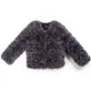 Kvinnor Faux Fur Ny Mycket Färg Höst Vinter Ny Ostrich Coat Kvinnors Långärmad Solid Short Fashion Streetwear 211207