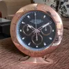 Wall Clocks Metal Watch Shape Table Clock With Glowing Features Silent Mechanism Art On The Logo7764741