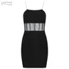 Abiti casual Adyce Summer Women Lace Mini Bandage Dress Sexy Spaghetti Strap Black Hollow Out Club Celebrity Runway Party Vestidos