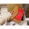 2021 NEW Luxurys Designers Lady Letter Wallets Two-tone Genuine Leather PU Cover Handbags Tote Shell Bags Card Holders Coin Purses Interior Compartment Thread a44