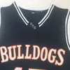 스티치 NCAA 농구 유니폼 대학 #15 Jermaine Cole Bulldogs High School Navy Blue Jersey J.Cole Shirts S-XXL