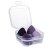 4pcs Makeup Blender Cosmetic Puff Sponge with Storage Box Foundation Powder Beauty Tools Women Make Up Accessories