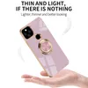 Luxury Plating Silicone Finger Ring Holder Cases For Google Pixel 5A Sony Xperia Ace2 1 5 10 iii Soft Shockproof Cover