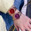 ファッションブランドウォッチ女性ガールスタイルのスチールメタルバンド美しい手首の時計VE36279W