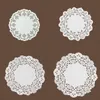 100 Pcs Dentelle Papier Napperons Cupcake Cookies Gâteau Napperon Artisanat Vintage Nourriture Pad Dessous De Verre Mariage Fête D'anniversaire Fournitures 4 Tailles