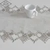 Handmade Simple Modern Primary Color Linen Table Cloth Lace Embroidered cloth Tv Cabinet Dust Cover Home Runner 210628