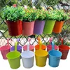 small glazed flower pots