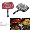 Pans 32cm Double-Sided Frying Pan Non-Stick Barbecue Tool Cookware Grill Injection Molding Home Cooking Kitchen Supplies