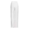 Twotwinstyle witte casual diamanten broeken voor vrouwen hoge taille vaste elastische minimalistische broek vrouwen mode zomer kleding 211218