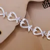 Lien, chaîne, plaqué argent exquis bracelet d'amour mode charme Joker tempérament personnalisé femme Section cadeau d'anniversaire H177