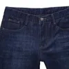 New fashion brand men straight jeans blue elastic self-cultivation for men's jeans to increase the code X0621