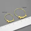 Lotus Fun 18K Gold Female Flying Dachshund Dog Big Round Hoop Earrings Trend Real 925 Sterling Silver Women Jewelry 2201084564572