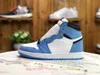 Jumpman University Blue 1 1S High Basketball Zapatillas para hombre Mujeres Seafoam Polen Cuctus Jack Unc To Chicago Gold Top 3 Satin Snake Pine Green Fearless Trainer Sneakers