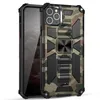 Camouflage Béquille Cas Funda Cas pour iPhone 11 12 Pro Max XS XR 7 8 Plus Armure Armée Aimant Anneau Antichoc De Protection Téléphone Couverture