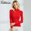 1 Long Sleeve Ribbed Sweater for Women Thin Pullovers Turtleneck Knitted s Female Casual Basic Jumper 210514
