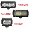 7 Inch 144W Combo Led Light Bars Spot Flood Beam 4x4 Spot 12V 24V 4WD Barra LED Headlight For Auto Boats SUV ATV Light