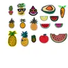 Embroidery Iron on Patch Lemon Cherry Peach Watermelon Fruit Embroidery Patches for Clothing Iron on Kids Clothes Appliques Badge