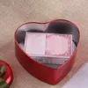 Confezione regalo di lusso rotondo a forma di cuore scatola di caramelle di nozze in latta con fiocco di bacche nastro con nodo in metallo piccoli bomboniere scatole di cioccolatiniconfezione regaloGi