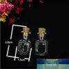 20sets/lot Mini Clear Cork Stopper Square Glass Bottles Jewelry Beads Display Vials Jars diy Containers Small Wishing Bottle