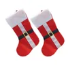 New Christmas Stocking calze natalizie forniture Red Santa Socks Snowman Christmas Kid Gift Calze borsa RRA7191
