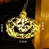 Strings Halloween LED plaqué or boîte de batterie lumineuse télécommande lampe de décoration étanche citrouille lanterne chaîne accessoires pour la maison LED Str