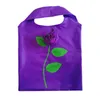 روز زهرة شكل حقيبة تخزين قابلة للطي حقيبة يد eco قابلة لإعادة الاستخدام أكياس التسوق البيئي قابلة للطي البقالة حقيبة كبيرة CCA11611