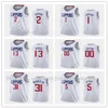 Professionelles Herren-Basketballtrikot, Los Angeles, Clippers, Kawhi Leonard, Paul George, Lou Williams, Reggie Jackson, Luke Kennard. Jeder Spieler drückt benutzerdefinierte Größe S-3XL