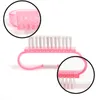 Professional Clear Plastic Nail Brushes Set For Cleaning Dust Small Art Care Brush UV Gel Manicure Makeup Tools