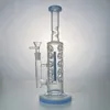 En stock Tube droit Narguilé Accessoires pour fumeurs Bong en verre Fab Egg avec Inline Perc Dab Rigs 5 couleurs Option Pipes à eau Oil Rig avec bol WP2161