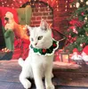 犬の襟の綱はクリスマスペット猫編み襟スカーフハット調整可能ネックストラップグルーミングアクセサリー装飾用品1428366