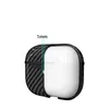 Anti Knock Ultra Thin Carbon Fiber Texture Full Protective Case with Hook For Apple AirPods 3