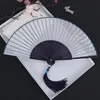 Outra decoração de casa céu estrelado ventilador dobrável estilo chinês mulheres portátil hanfu abanicos para boda ventilador verão bambu ventiladore271e