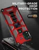 Dla WIKO RIDE 3 Magnetyczny uchwyt samochodowy Kickstand PC TPU Odporny na wstrząsy pokrowiec na telefon